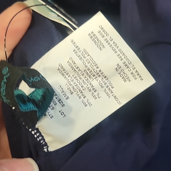 NWT- aqua green one peice - Picture 3 of 3